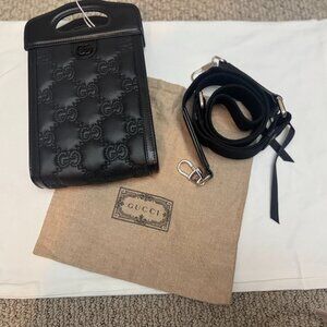 GUCCI Mini Top Slip Handle Crossbody Bag